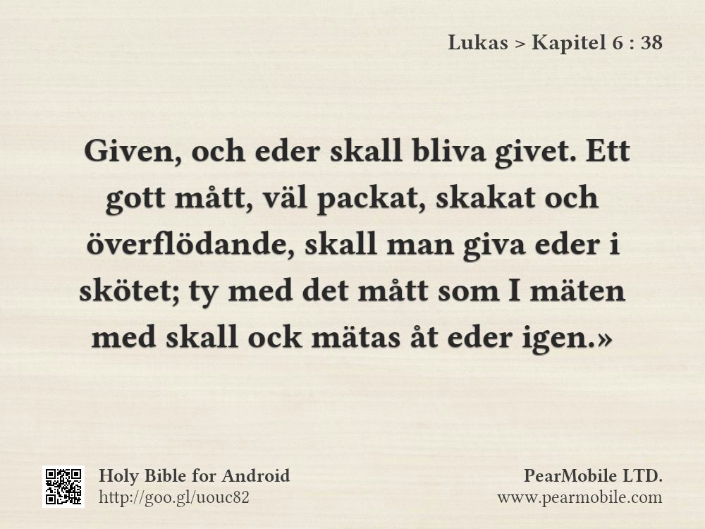 Lukas, Kapitel 6:38